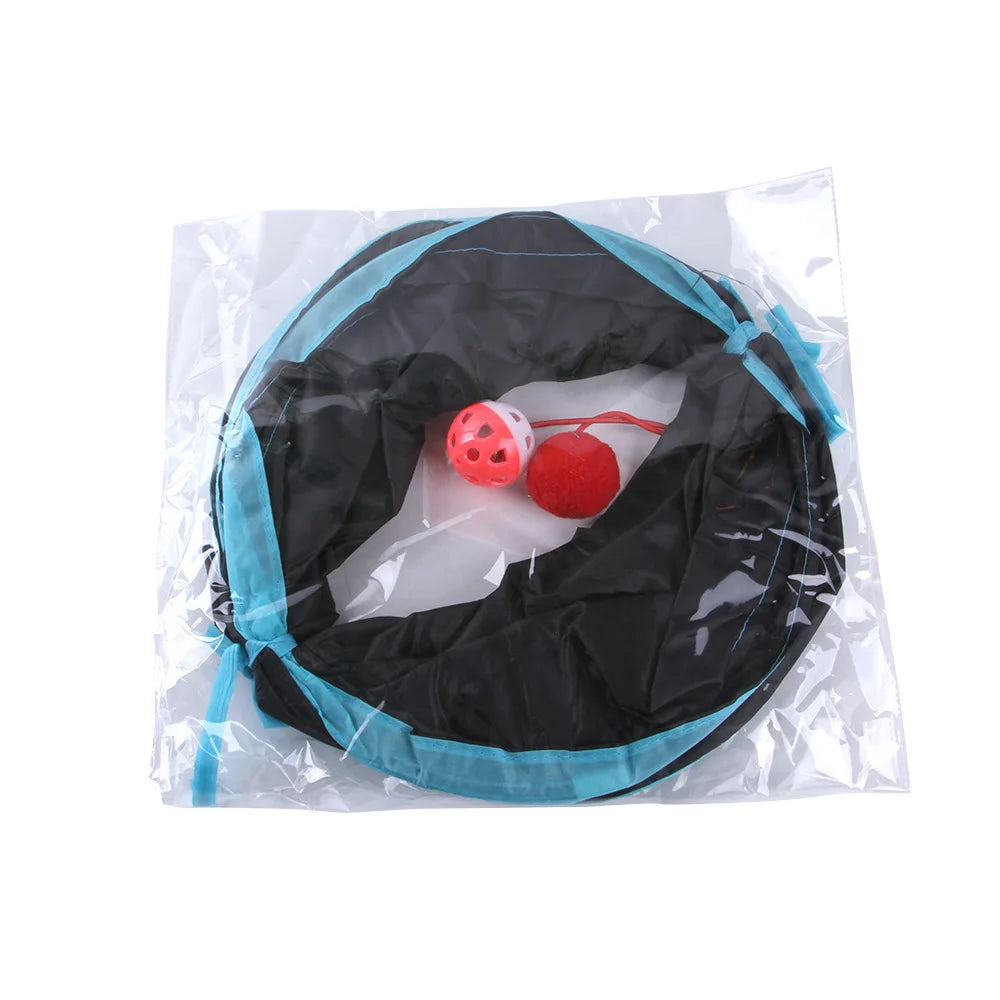 Tunnel de jeu pliable pour chat – Stimulation et divertissement