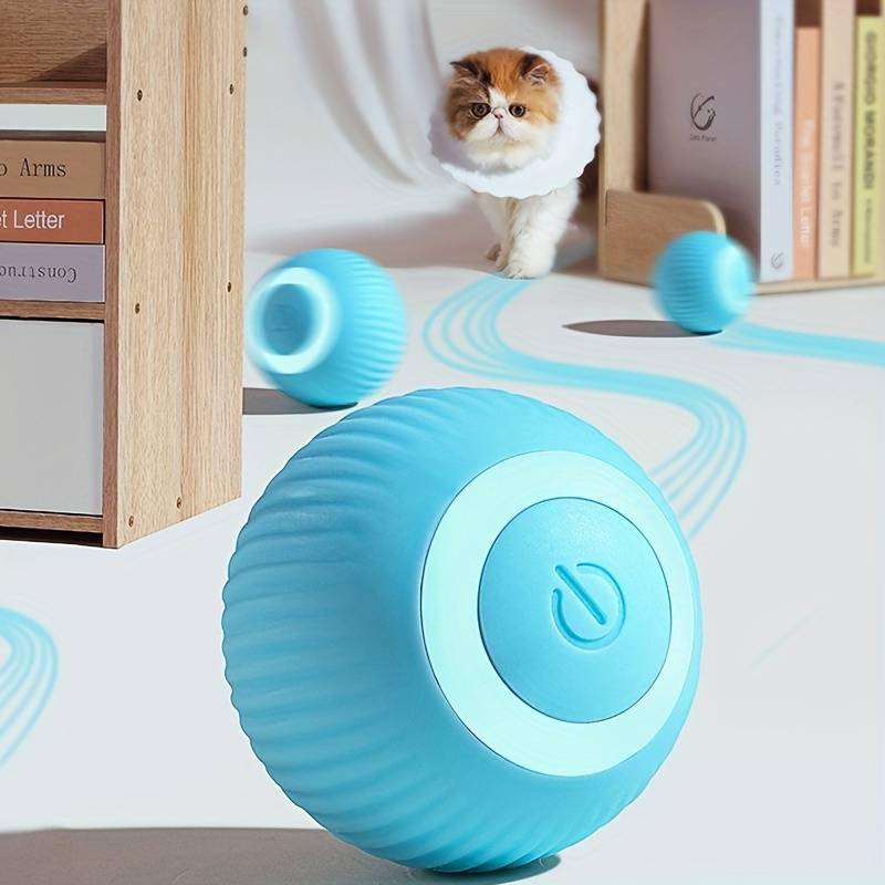 Balle interactive automatique pour chats